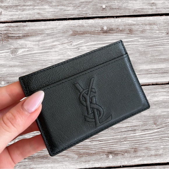 YSL Black Leather Cardholder - Picture 2 of 8